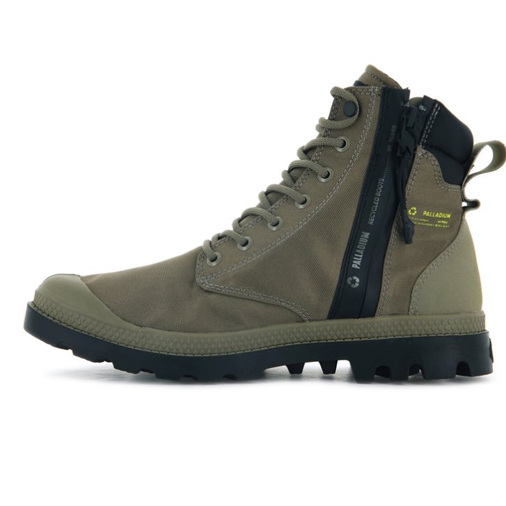 Dámské Boty Palladium Pampa SC Recycle WP+N Olivy Zelené | CZ TZU-97L